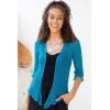 imageBack From Bali Womens Sheer Shrug Cardigan Lightweight KnitTurquoise