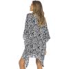 imageBack From Bali Womens Short Beach Swimsuit Cover Up Caftan Pullover Floral Poncho for Bathing SuitBlack