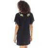 imageBack From Bali Womens Short Dress Mexican Embroidered Short Sleeves Cover UpBlack