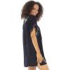 imageBack From Bali Womens Short Dress Mexican Embroidered Short Sleeves Cover UpBlack