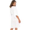 imageBack From Bali Womens Short Sundress Flowy Boho Beach Dress with Beaded Deep V Neck Casual Sexy Summer Party DressWhite