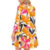 imageBack From Bali Womens Short Sundress Flowy Boho Beach Dress with Embroidered V Neck Casual Sexy Summer Party DressWhite Floral Pop