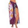 imageBack From Bali Womens Evil Eye Sarong Swimsuit Cover Up Greek Island Third Eye Pareo Wrap SkirtPink Eye Circle