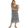 imageBack From Bali Womens Loose Maxi Long Beach Dress Cover Up Caftan FloralBlack