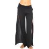 imageBack From Bali Womens Palazzo Pants Wide Leg Loose Beach Pants with Slit Boho Swimsuit Cover UpBlack