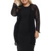 imageBack From Bali Womens Plus Size Sheer Long Cardigan Lightweight Open Front Shrug Lite Knit Sweater 2X 3X 4XBlack