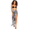 imageBack From Bali Womens Print Sarong Swimsuit Beach Cover Up Wrap Skirt PareoBlack
