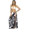 imageBack From Bali Womens Sarong Wrap Beach Swimsuit Cover Up  Butterfly with Coconut ClipBlack