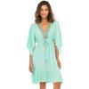 imageBack From Bali Womens Short Sundress Flowy Boho Beach Dress with Beaded Deep V Neck Casual Sexy Summer Party DressAqua