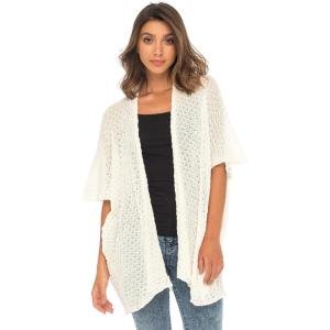 imageBack From Bali Womens Long Shrug Cotton Cardigan Sweater Open Front Short Sleeve for Dresses PantsCream