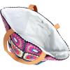 imageBack From Bali Womens 100 Cotton Hand Crochet Large Bucket Tote Bag Artisan Granny Square Lined Zipper Closure