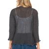 imageBack From Bali Womens 100 Cotton Shrug Tie Front Cardigan Lightweight Soft Knit 34 Sleeve Open Front SweaterGrey