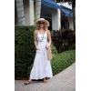 imageBack From Bali Womens Boho Ruffle Wide Leg High Waist Palazzo Pants with PocketsBlack