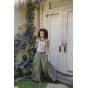 imageBack From Bali Womens Boho Wide Leg Palazzo Pants Smocked Waist Harem Lounge Loose Summer Beach PantsOlive