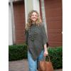 imageBack From Bali Womens Cable Knit Poncho Sweater Cape Boho Soft CasualChestnut