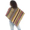 imageBack From Bali Womens Cable Knit Poncho Sweater Cape Boho Soft CasualColorful