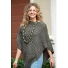 imageBack From Bali Womens Cable Knit Poncho Sweater Cape Boho Soft CasualColorful