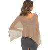 imageBack From Bali Womens Cotton Shrug Poncho Lightweight Summer Shrug Pullover SweaterBeige