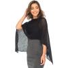 imageBack From Bali Womens Cotton Shrug Poncho Lightweight Summer Shrug Pullover SweaterBlack