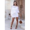 imageBack From Bali Womens Cotton Shrug Poncho Lightweight Summer Shrug Pullover SweaterCream