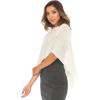 imageBack From Bali Womens Cotton Shrug Poncho Lightweight Summer Shrug Pullover SweaterCream