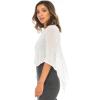 imageBack From Bali Womens Cotton Shrug Poncho Lightweight Summer Shrug Pullover SweaterWhite