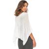 imageBack From Bali Womens Cotton Shrug Poncho Lightweight Summer Shrug Pullover SweaterWhite