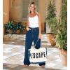imageBack From Bali Womens Denim Escape Tote Bag Classic Lightweight Shoulder Boho Purse Handbag