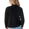 imageBack From Bali Womens High Turtleneck Sweater Oversized Slouchy Drop Shoulder Long SleevesBlack