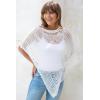 imageBack From Bali Womens Lightweight Knit Poncho Sweater Sheer Pullover Shrug Shawl Summer Cover UpBlack