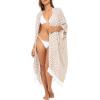 imageBack From Bali Womens Long Open Front Kimono Cardigan Boho Flowy Swimsuit Cover Up Summer Rayon Beach DusterMocha Graphic