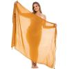 imageBack From Bali Womens Plus Size Sarong Wrap Solid Swimsuit Cover Up Pareo Bathing Suit Beach Skirt Coconut ClipCaramel