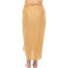 imageBack From Bali Womens Plus Size Sarong Wrap Solid Swimsuit Cover Up Pareo Bathing Suit Beach Skirt Coconut ClipMocha