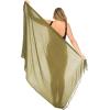 imageBack From Bali Womens Plus Size Sarong Wrap Solid Swimsuit Cover Up Pareo Bathing Suit Beach Skirt Coconut ClipOlive