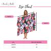 imageBack From Bali Womens Print Sarong Wrap Swimsuit Beach Pareo Skirt Cover Up with Coconut ClipAbstract White