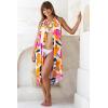 imageBack From Bali Womens Print Sarong Wrap Swimsuit Beach Pareo Skirt Cover Up with Coconut ClipPop Floral White