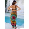 imageBack From Bali Womens Sarong Beach Swimsuit Bikini Cover up Wrap Peacock ampamp ClipBlack Colorful