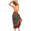 imageBack From Bali Womens Sarong Beach Swimsuit Bikini Cover up Wrap Peacock ampamp ClipBlack Colorful