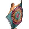 imageBack From Bali Womens Sarong Beach Swimsuit Bikini Cover up Wrap Peacock ampamp ClipBlack Colorful