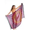 imageBack From Bali Womens Sarong Beach Swimsuit Bikini Cover up Wrap Peacock ampamp ClipBlack Pink