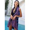 imageBack From Bali Womens Sarong Beach Swimsuit Bikini Cover up Wrap Peacock ampamp ClipBlack Purple