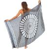 imageBack From Bali Womens Sarong Beach Swimsuit Bikini Cover up Wrap Peacock ampamp ClipBlack White