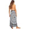 imageBack From Bali Womens Sarong Beach Swimsuit Bikini Cover up Wrap Peacock ampamp ClipBlack White