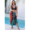 imageBack From Bali Womens Sarong Beach Swimsuit Bikini Cover up Wrap Peacock ampamp ClipFuchsia Mint