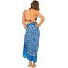 imageBack From Bali Womens Sarong Beach Swimsuit Bikini Cover up Wrap Peacock ampamp ClipGaza Blue