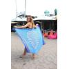 imageBack From Bali Womens Sarong Beach Swimsuit Bikini Cover up Wrap Peacock ampamp ClipGaza Blue