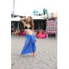imageBack From Bali Womens Sarong Beach Swimsuit Bikini Cover up Wrap Peacock ampamp ClipGaza Blue