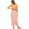 imageBack From Bali Womens Sarong Beach Swimsuit Bikini Cover up Wrap Peacock ampamp ClipGaza Peach