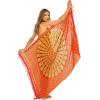 imageBack From Bali Womens Sarong Beach Swimsuit Bikini Cover up Wrap Peacock ampamp ClipGaza Red