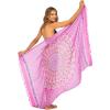 imageBack From Bali Womens Sarong Beach Swimsuit Bikini Cover up Wrap Peacock ampamp ClipPink